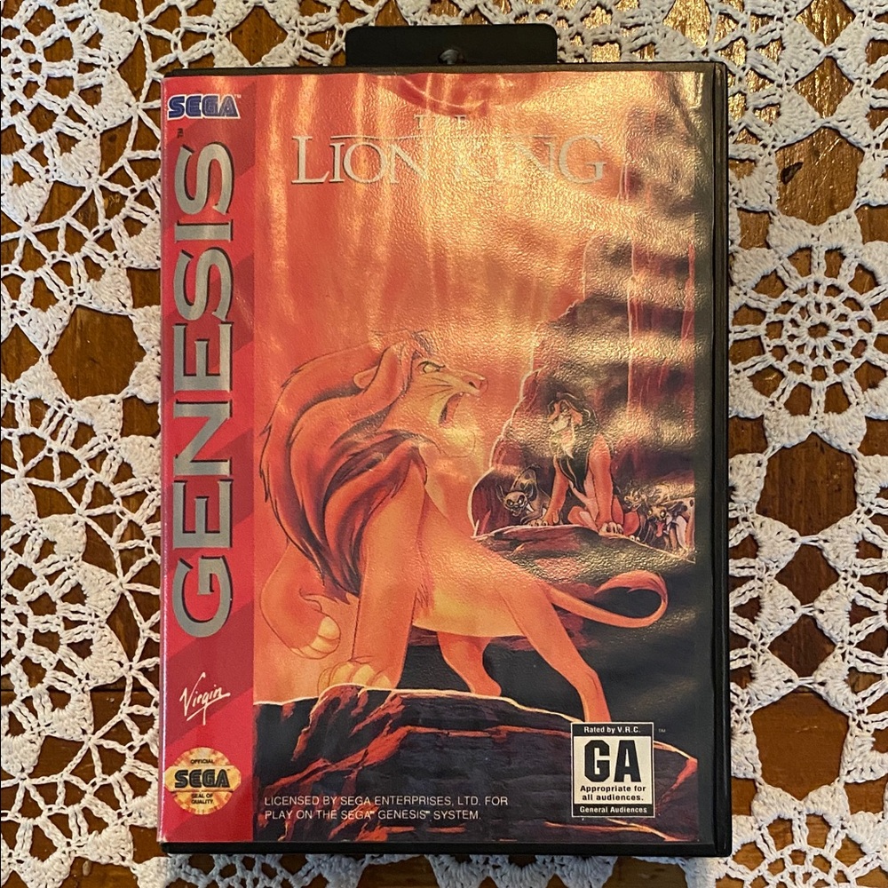 Genesis The Lion King Game - Red Cover